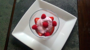 Raspberry Fruit Cup