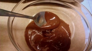 Melted chocolate