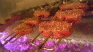 Meat in the grill Meat in the grill
