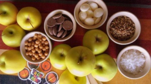 Ingredientes para las Manzanas de Caramelo