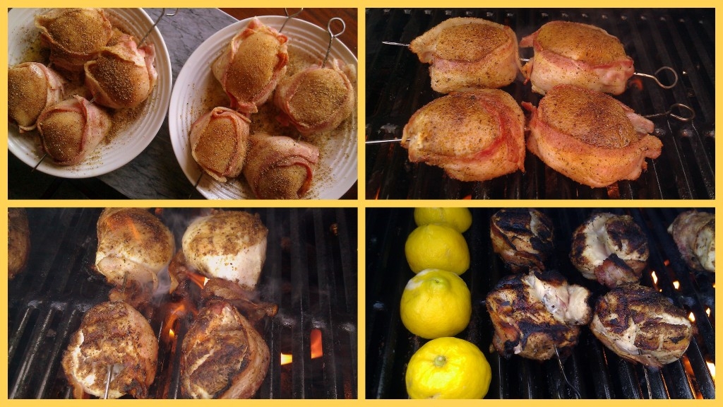 Grilled Chicken Bacon Medallions Grilling Method