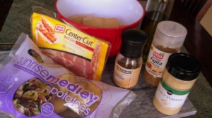 Ingredients to prepare Grilled Chicken Bacon Medallions Recipe