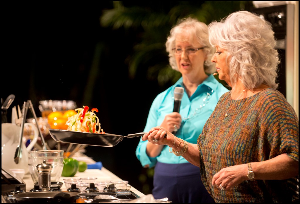 Paula Deen prepared her Sizzling Chicken Fajitas in a New Light, which was also Healthy 100 Approved in addition to 9 other recipes from Paula Deen