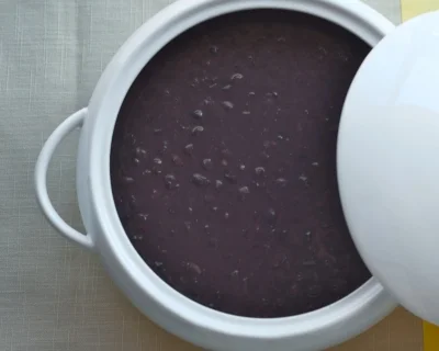 black beans served black beans served