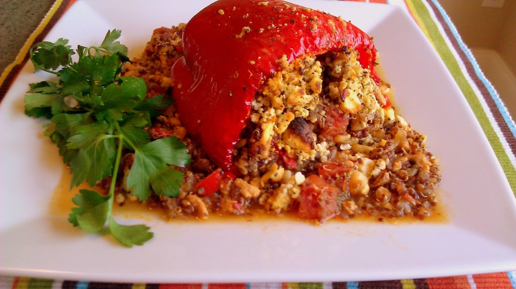 Stuffed Peppers with quinoa and lean turkey