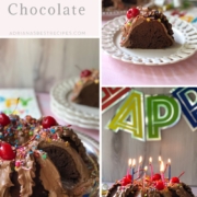 Prueba esta receta del pastel de chocolate favorito de los cumpleaños es el secreto mejor guardado de mi familia. La receta te encantará porque utiliza ingredientes de la canasta básica que regularmente tenemos a la mano en casa. Como la harina para panqueques, chocolate en polvo, leche evaporada enlatada, mantequilla, huevos, vainilla, polvo de hornear, aceite de cocina y azúcar glass. Además de chispitas de colores y cerezas para decorar.