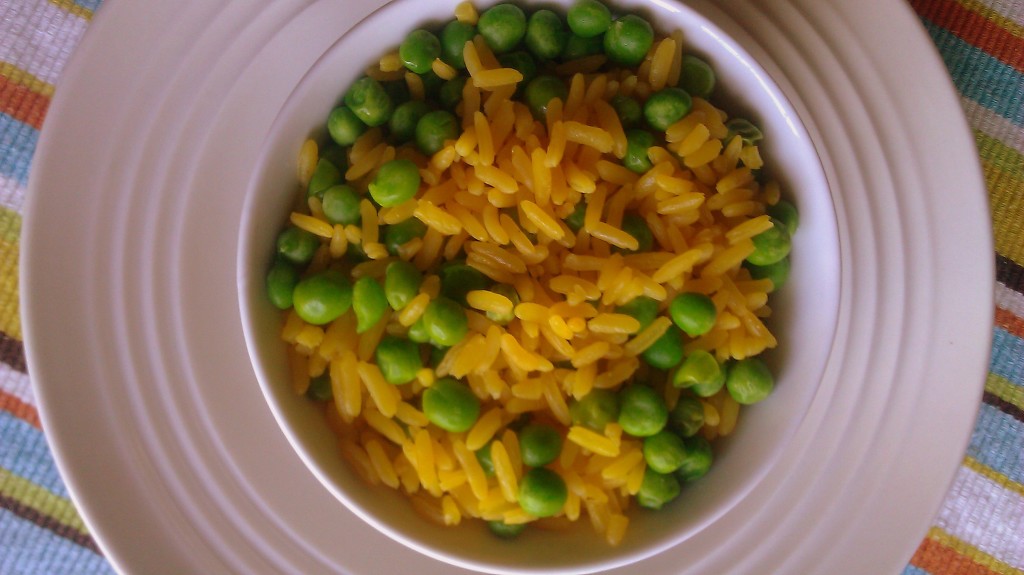 Yellow Rice with Peas and Saffron #ABRecipes