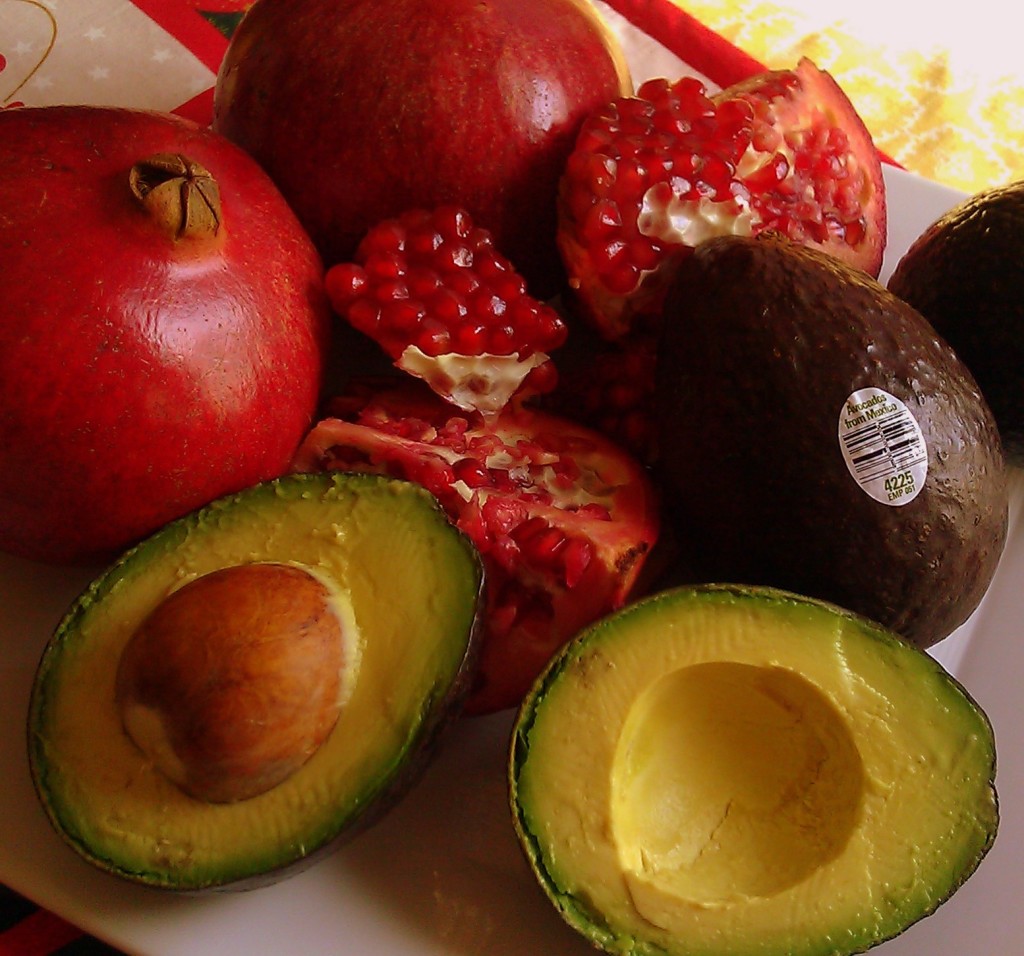 Ingredients for Holiday Guacamole