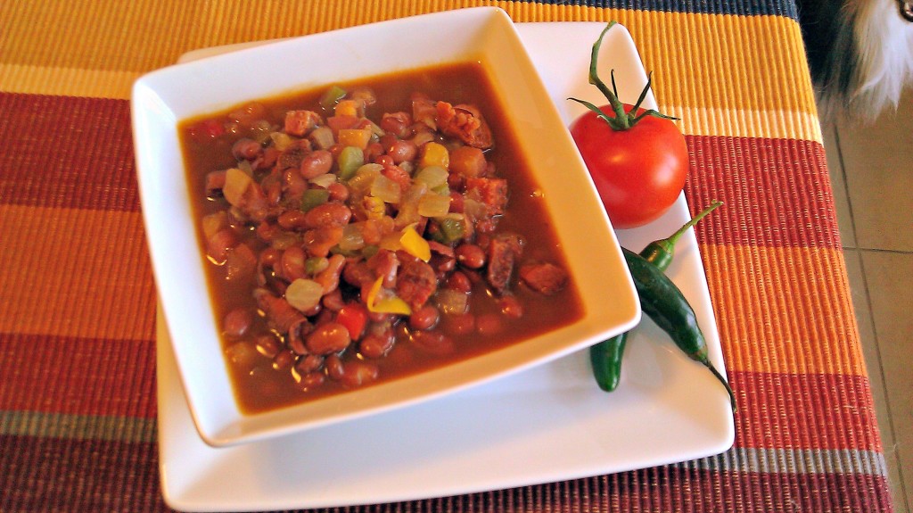 Charro Style Kidney Beans with Spices and Chorizo