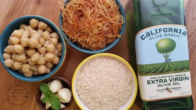 Ingredients for the Rice N Roni Mediterranean Style Ingredients for the Rice N Roni Mediterranean Style