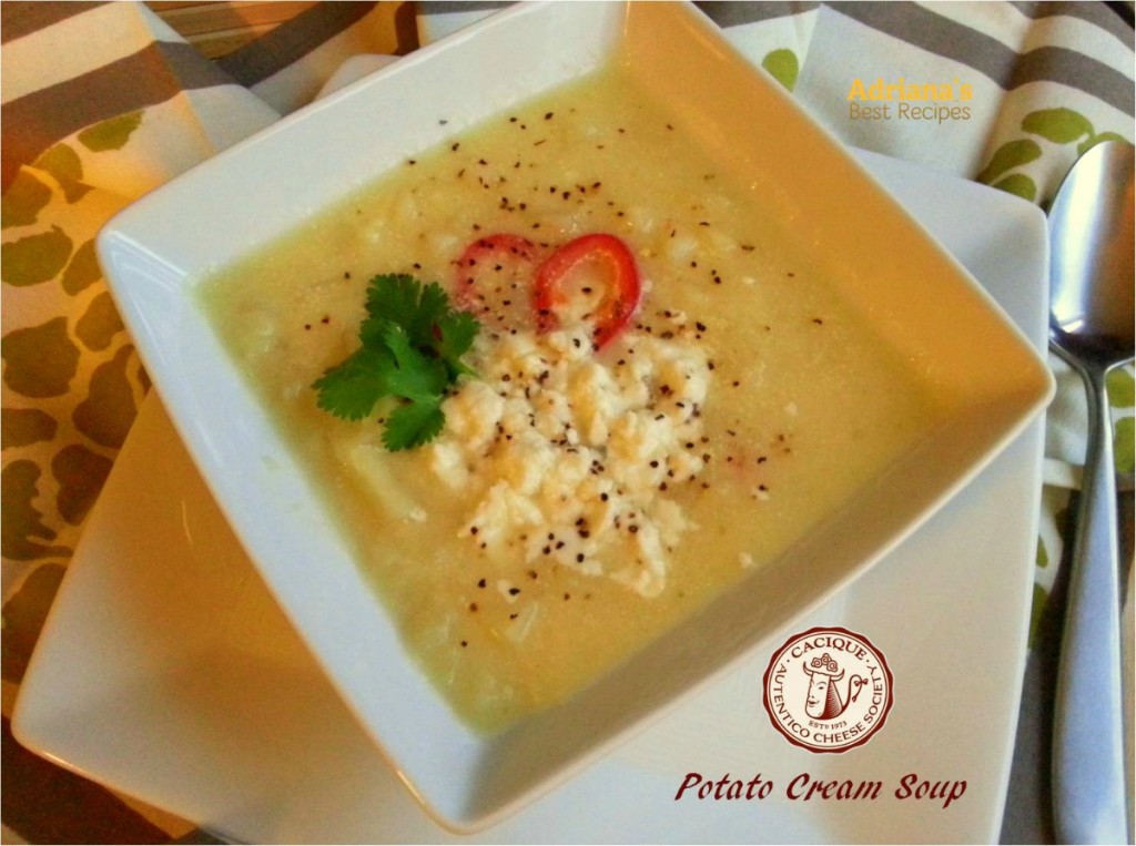 Potato Cream Soup #ABRecipes #AuténticoCheeseSociety