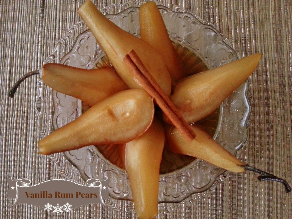 Vanilla Rum Pears #ABRecipes