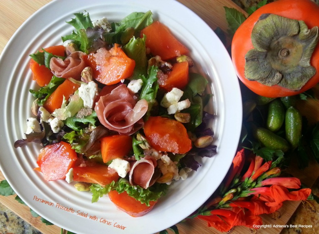 Prosciutto Persimmon Salad #ABRecipes