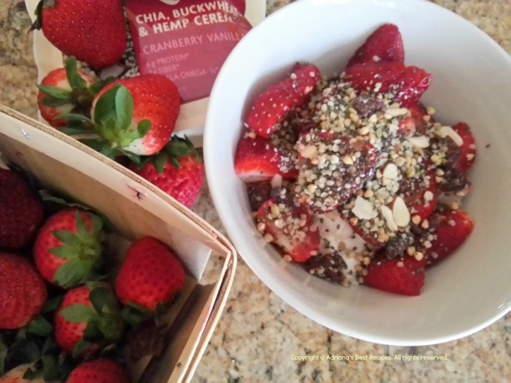 Strawberries and Chia Parfait #MushroomMakeover Strawberries and Chia Parfait #MushroomMakeover