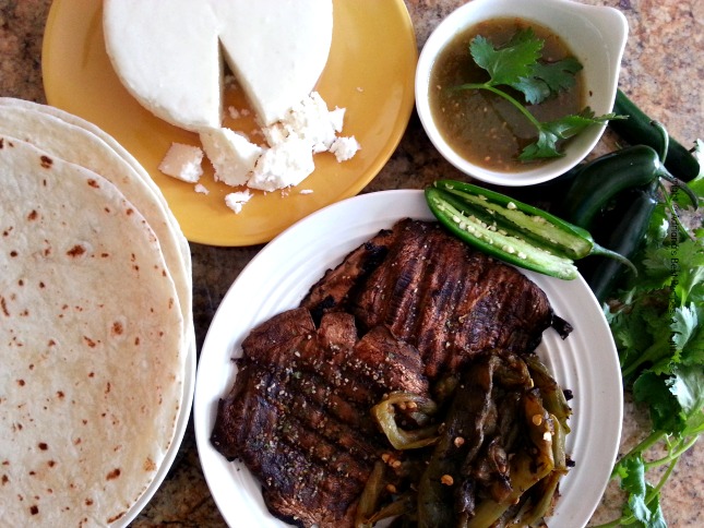 Grilled Portabella, rajas and ranchero queso fresco Cacique #GoAuténtico #QuesadillaCookOff Grilled Portabella, rajas and ranchero queso fresco Cacique #GoAuténtico #QuesadillaCookOff