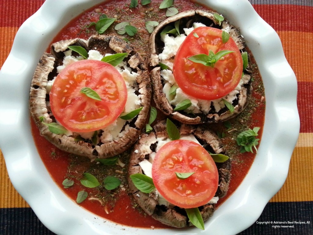 How to make Mushroom Portabella Caprese #MushroomMakeover