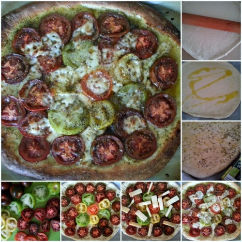 Kumato and Heirloom Tomato Pizza Adriana's Best Recipes