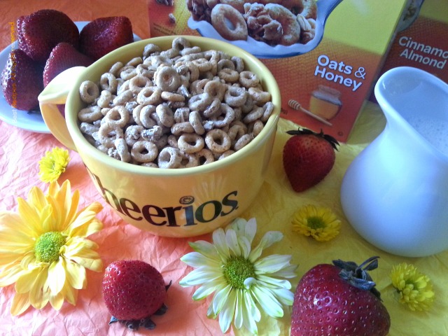 Cheerios Protein comes in two different flavors, oats and honey and cinnamon and almond