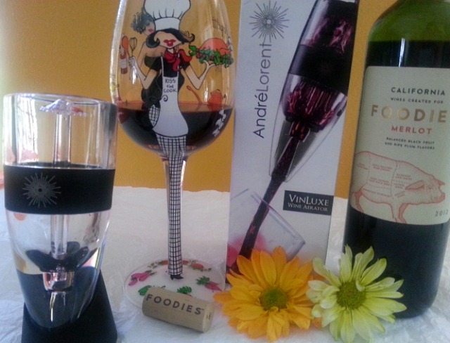 Enjoying Wine with my #VinLuxe Aerator #ad