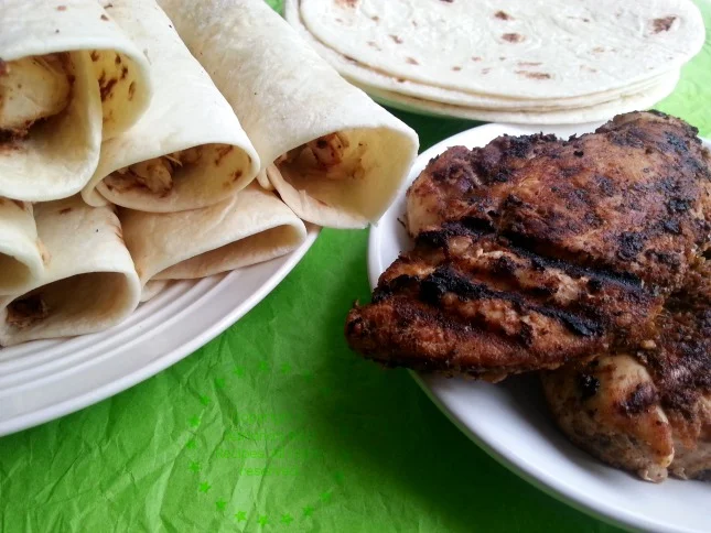 Folding the Flautas with the Grilled Chicken #ABRecipes Folding the Flautas #ABRecipes