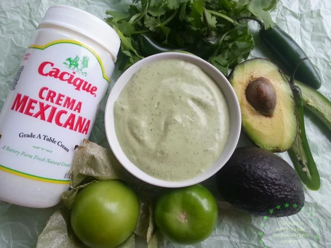 Green Creamy Serrano Sauce #ABRecipes Green Creamy Serrano Sauce #ABRecipes
