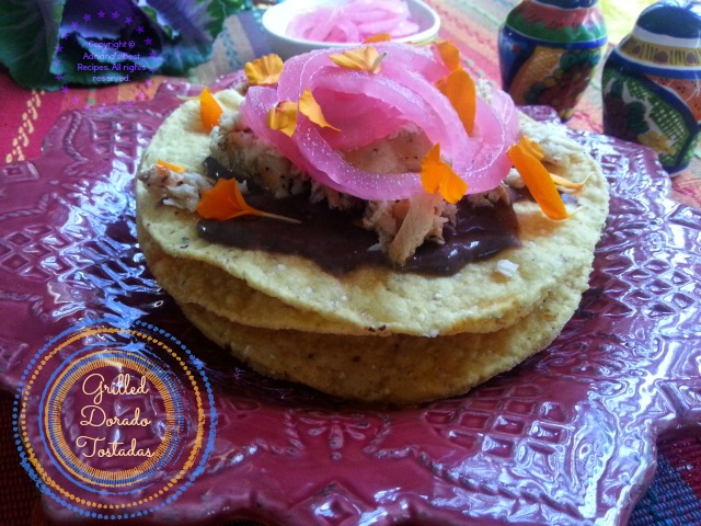 Grilled Dorado Tostadas to celebrate the soccer games #ABRecipes Grilled Dorado Tostadas to celebrate the soccer games #ABRecipes