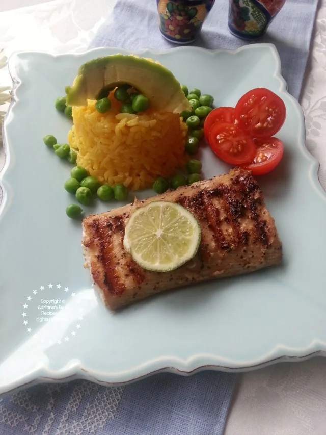 Grilled Mahi Mahi dinner cooked following food safety standards #ABRecipes Grilled Mahi Mahi dinner cooked following food safety standards #ABRecipes