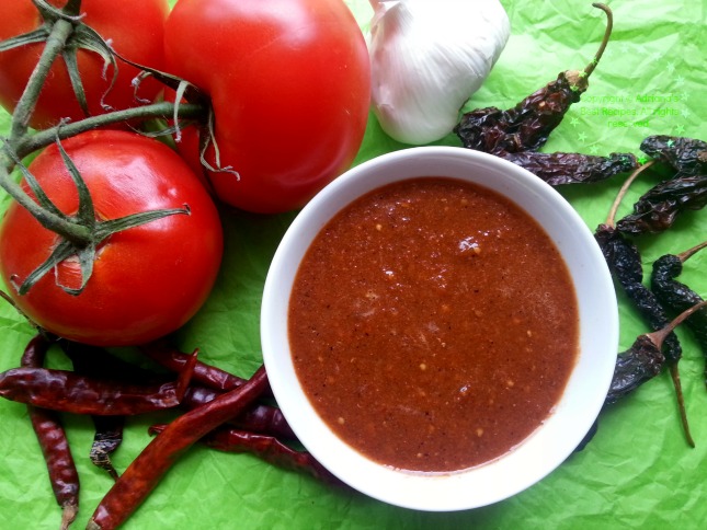 Red Sauce with Morita and Arbol Peppers #ABRecipes Red Sauce with Morita and Arbol Peppers #ABRecipes