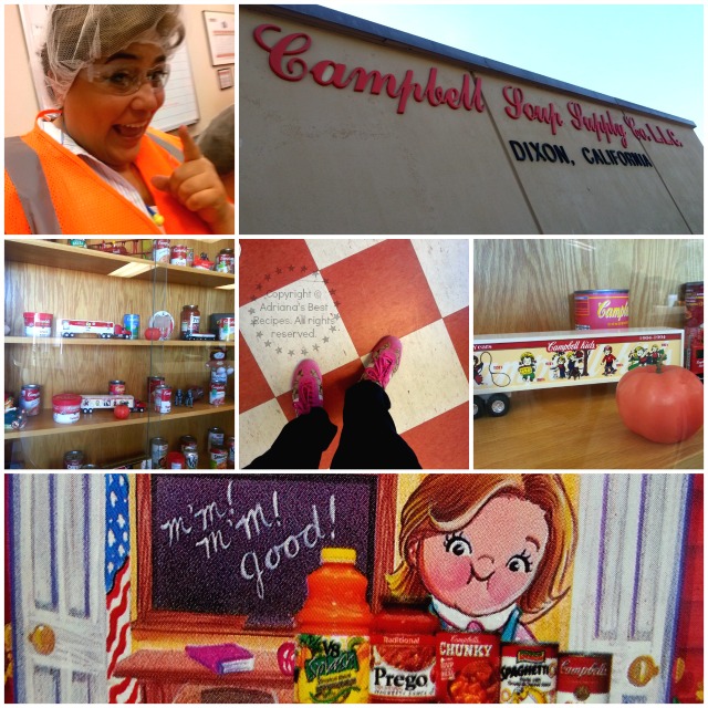 Adriana Martin visiting the Campbell's Soup plant in Dixon California #TASTE14