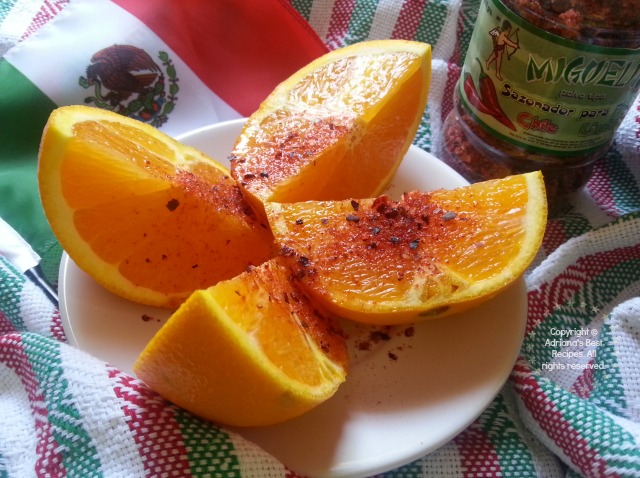 And when there is no jicamas available try orange slices with chamoy