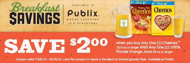 Breakfast Savings at Publix