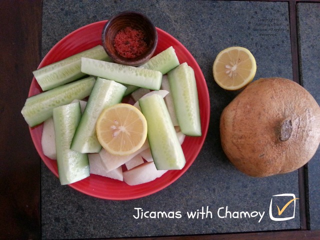 Jicamas with Chamoy