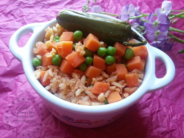 Mexican rice recipe using soybean oil #SoyParaSoy