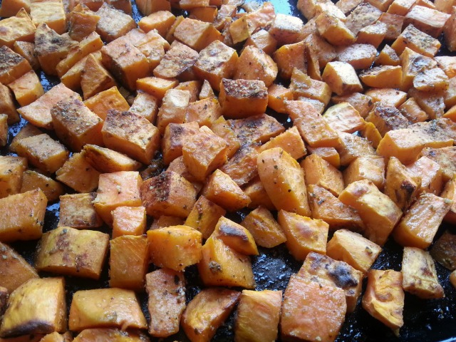Roasted Sweetpotatoes for the Spicy Sweetpotatoes Casserole #ABRecipes