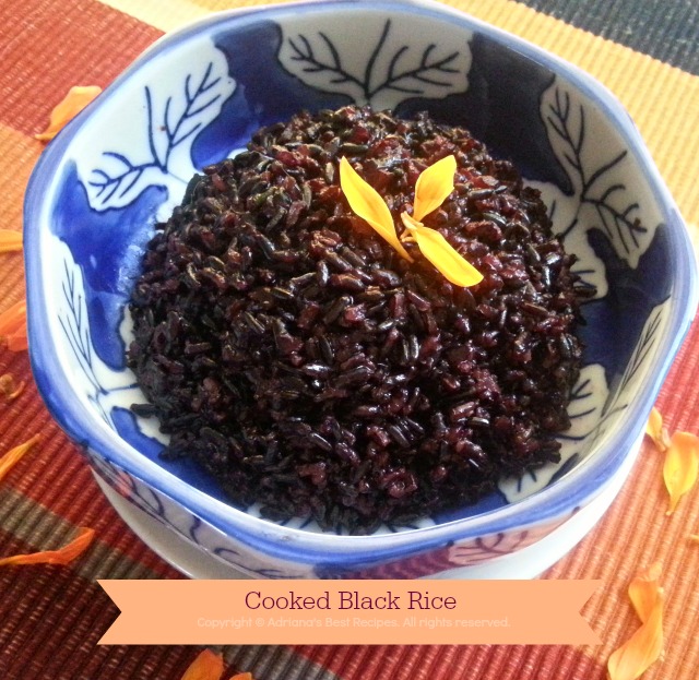 Cooked Black Rice #ABRecipes