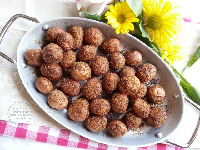 For this delicious roasted potatoes I am using soybean oil and I invite you to try it #USBtradiciones