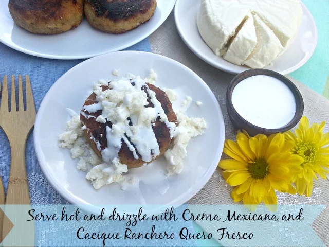 Serve hot and drizzle with crema and queso #GoAutentico #CaciqueRecipes #DiaDeLosMuertos #DayoftheDead #ad Serve hot and drizzle with crema and queso #GoAutentico #CaciqueRecipes #DiaDeLosMuertos #DayoftheDead #ad
