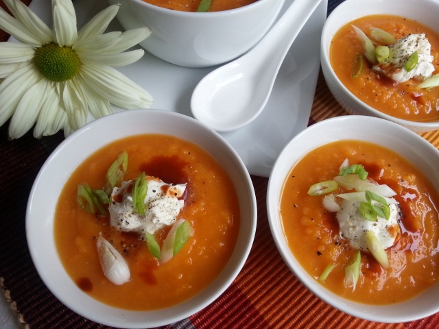 Chipotle Sweet Potato Soup a great idea for your Thanksgiving menu #ComidaKraft #ad