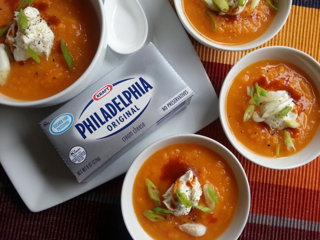 Chipotle Sweet Potato Soup for Thanksgiving #ComidaKraft #ad