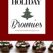 Receta para brownies navideños muy fácil y preparada con productos disponibles en el supermercado. Perfecta idea para las fiestas decembrinas