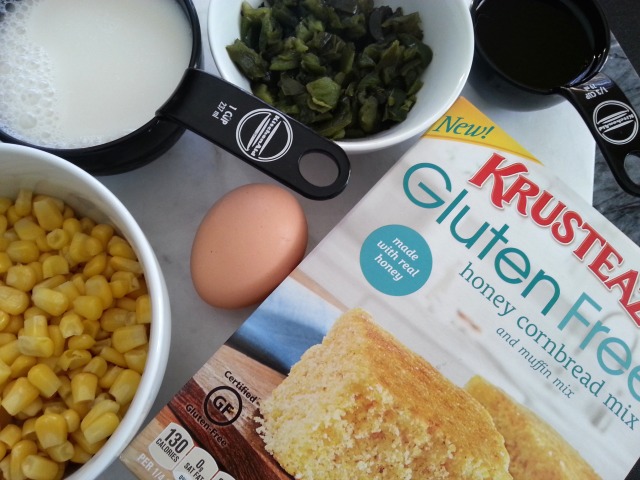 Ingredients for the Gluten Free Mexican Cornbread #GlutenFree #Krusteaz #ad