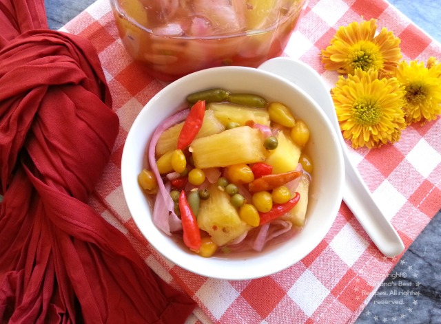 Spicy Pickled Pineapple on Sous Vide #SousVideSupreme #ad
