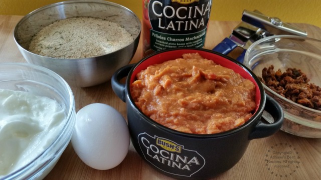 Ingredients for making the Charro Bean Cakes #ElFrijolazo #ad