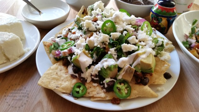 Movie Nachos with Cacique Ranchero Queso Fresco and Crema Mexicana