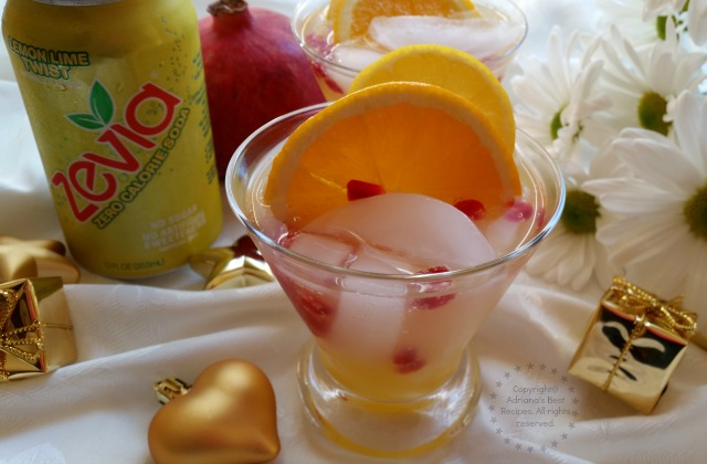 Zevia Pomegranate Screwdriver #CheersTo #ad