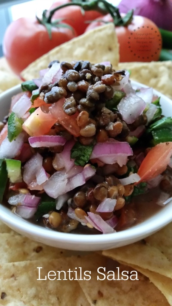 Lentils Salsa ready in less than 15 minutes #ABRecipes