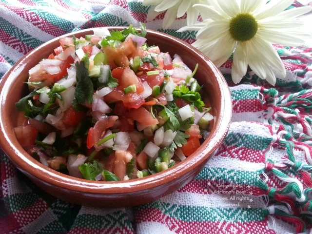 Mexican Salsa or Pico de Gallo Recipe #ABRecipes Mexican Salsa or Pico de Gallo Recipe #ABRecipes