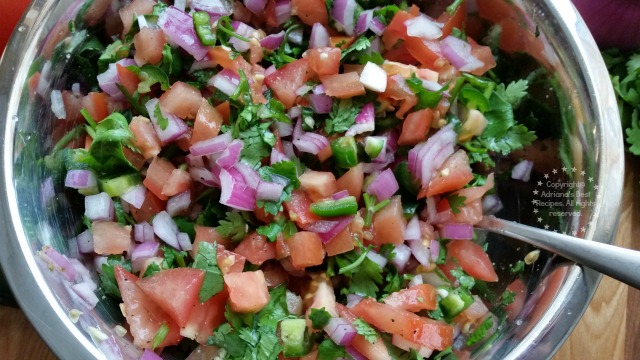 Mixing the Mexican Salsa #ABRecipes