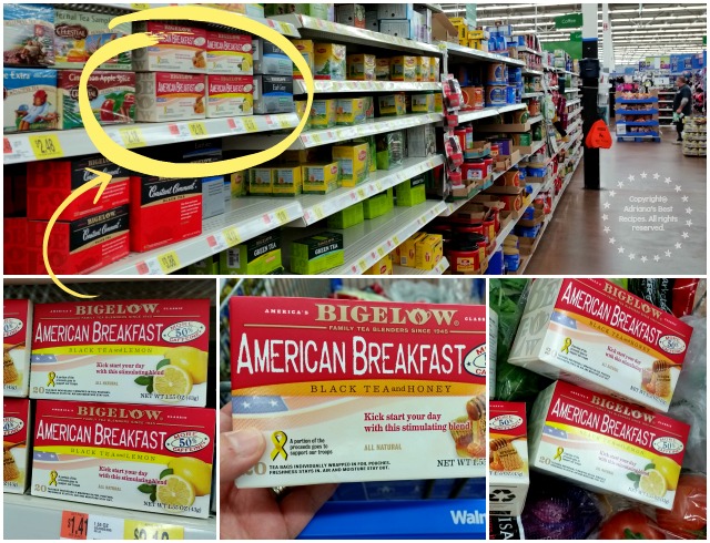 Purchasing Bigelow American Breakfast Tea at Walmart #AmericasTea #ad
