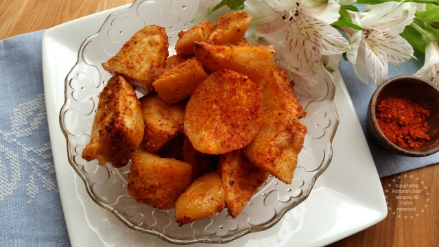 Serve the Sriracha Buttered Potato Bites on a bowl and eat as an appetizer or finger food #ABRecipes